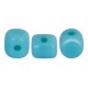 Les perles par Puca® Minos beads Opaque blue turquoise 63030